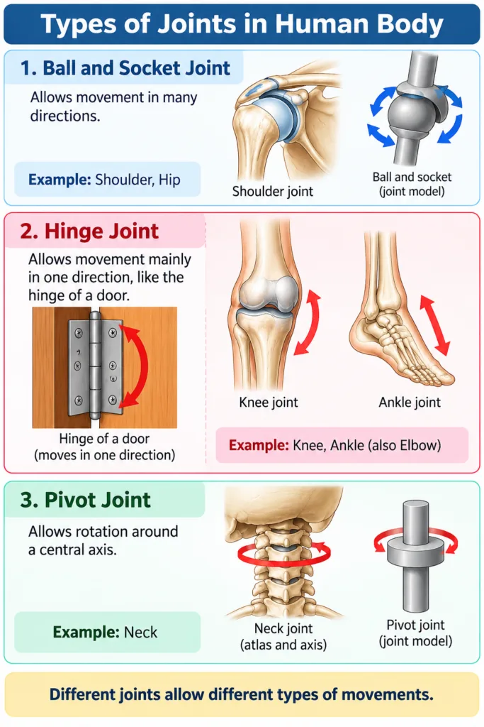 Which type of joint is involved when you bend your knees and ankles